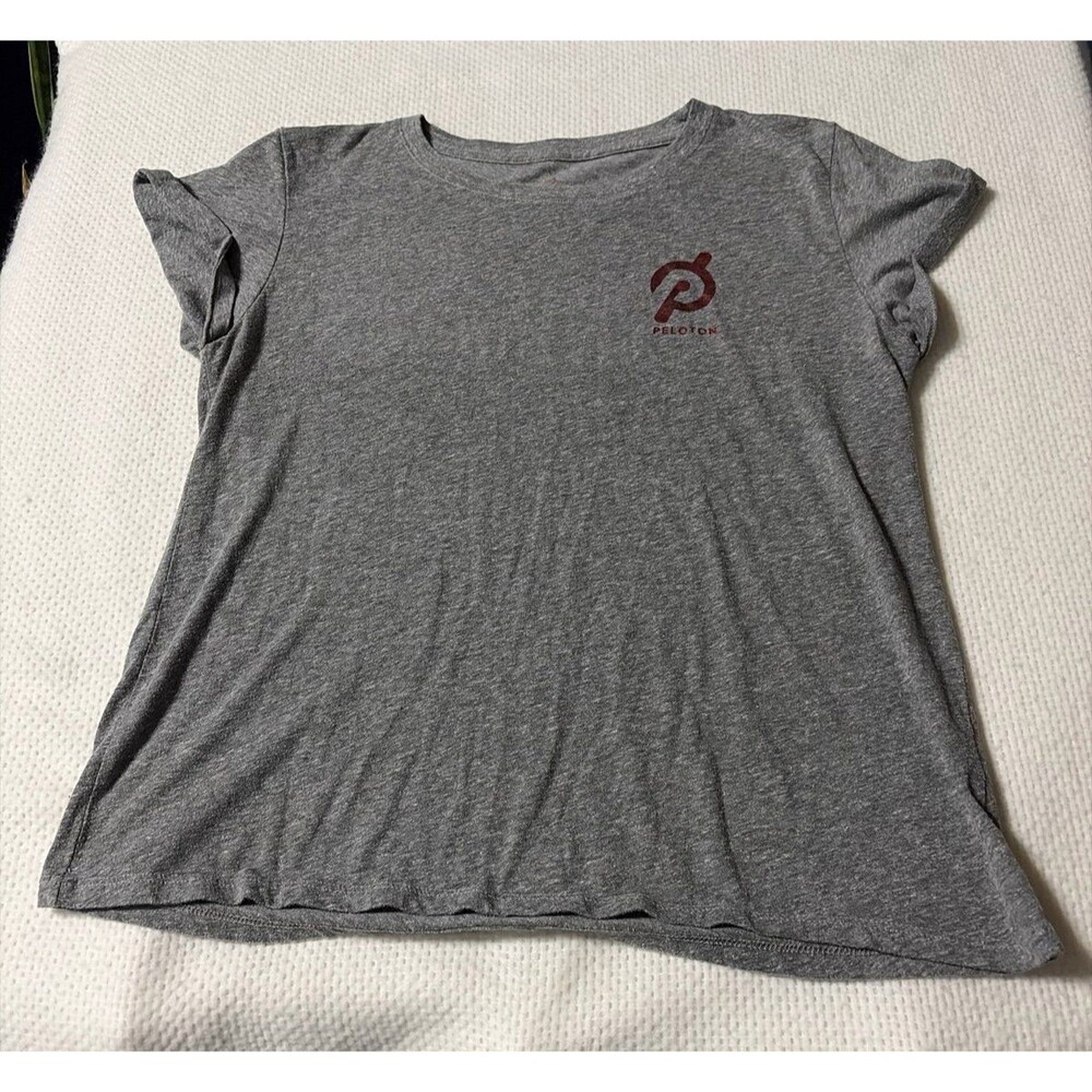 Peloton Women’s Medium Gray Short Sleeve T-Shirt Made in Los Angeles